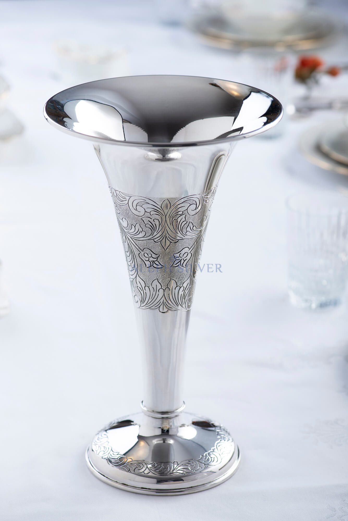 925 Sterling Silver Stunning Design Vase 