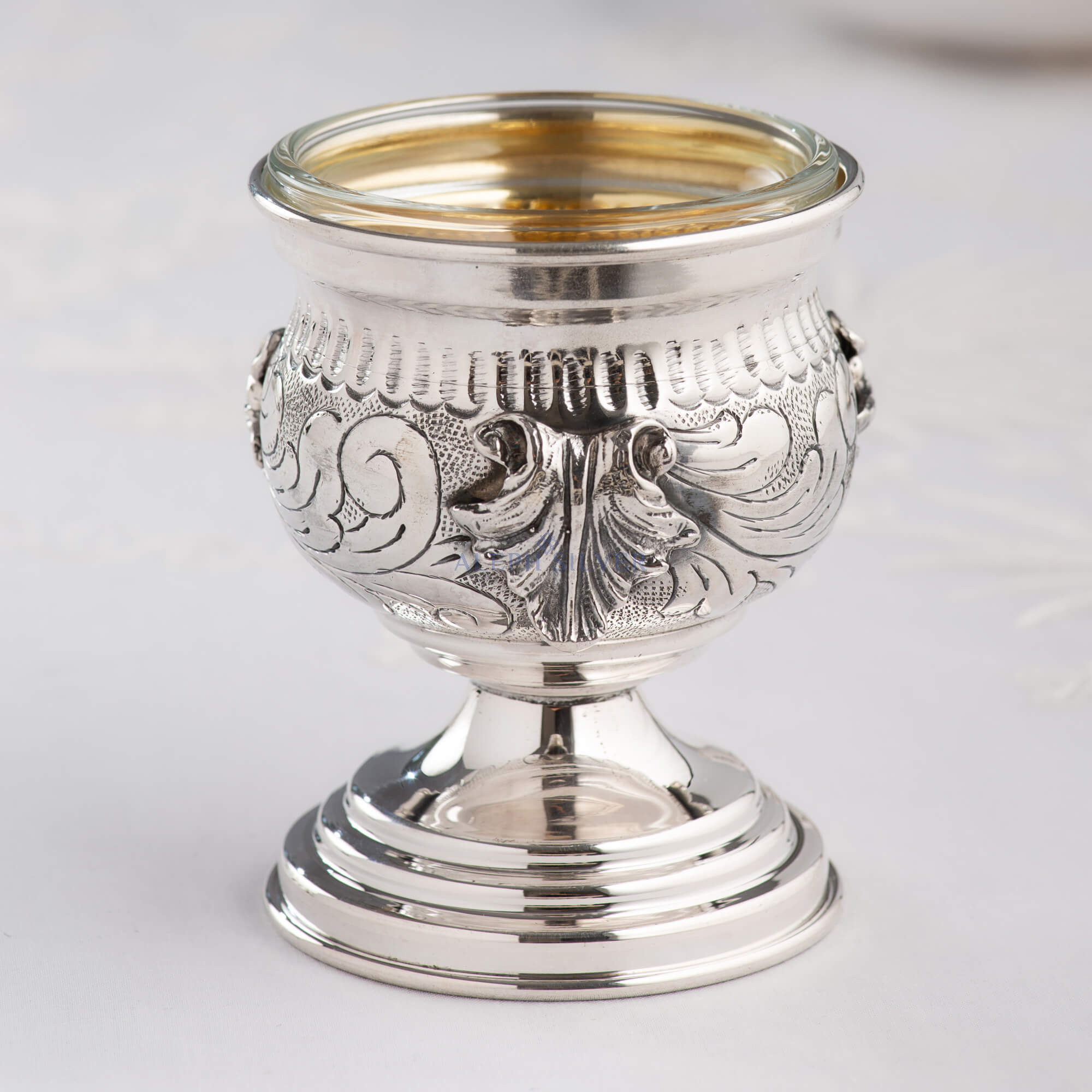 925 Sterling Silver Elegant Handmade Table Salt