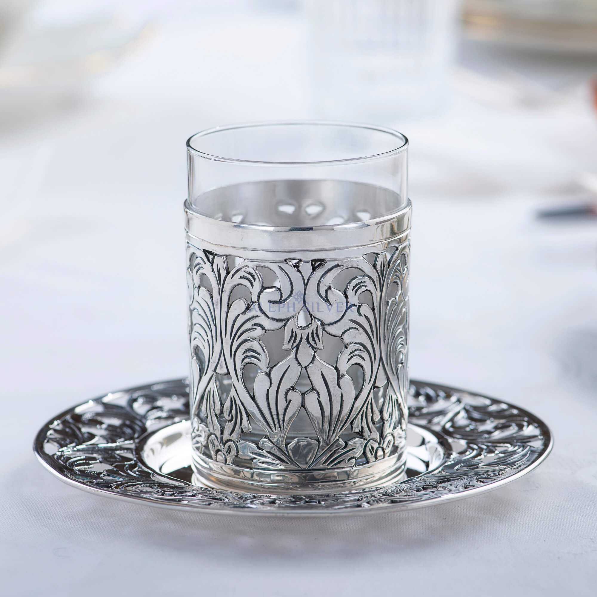 925 Sterling Silver Elegant Handmade Tea Cup 
