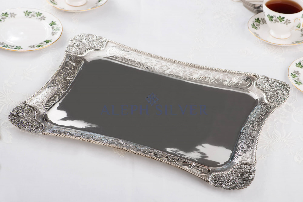925 Sterling Silver  Elegant Serving Tray 