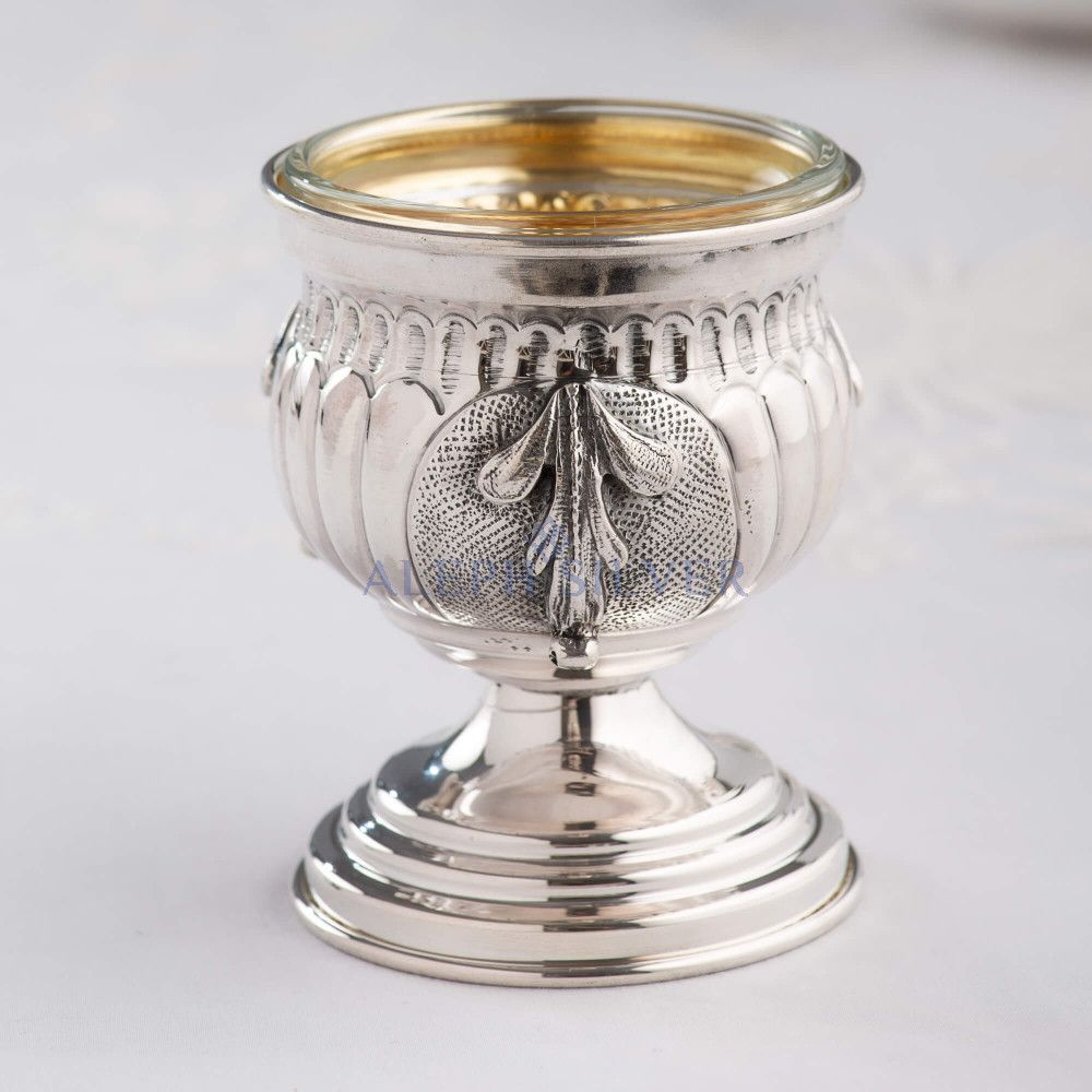 925 Sterling Silver Elegant Handmade Table Salt