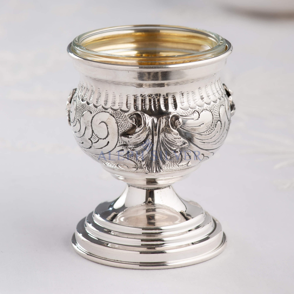 925 Sterling Silver Elegant Handmade Table Salt