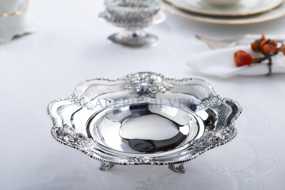 925 Sterling Silver  Elegant Serving Bowl