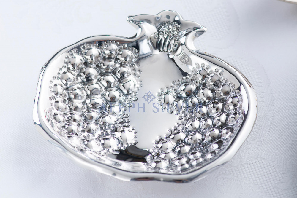 925 Sterling Silver  Pomegranate Shaped Bowl