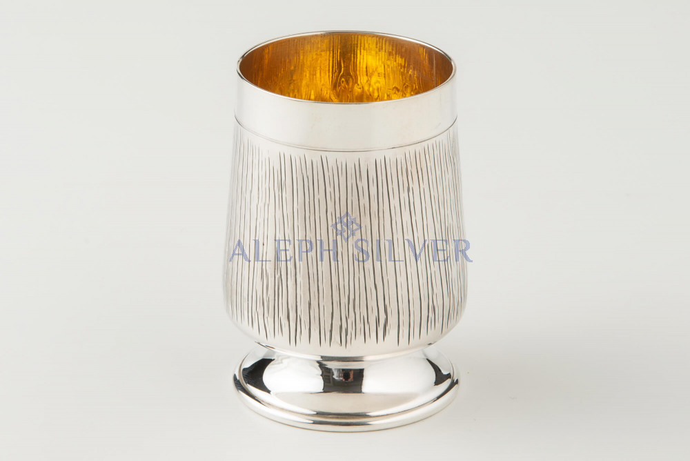 925 Sterling Silver Small Elegant Handmade Kiddush Cup