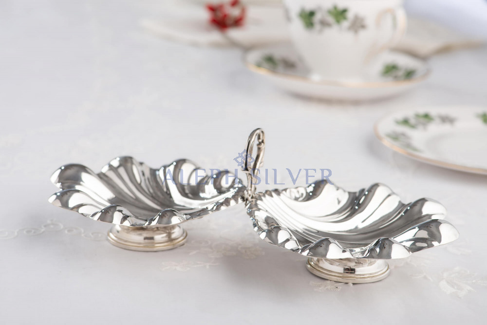 Decorative 925 Sterling Silver Sea Shell Bowl Decorative 925 Sterling Silver Sea Shell Bowl