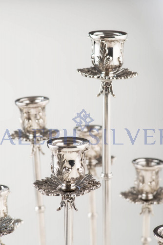 925 Sterling Silver Ten-Arms Candelabra