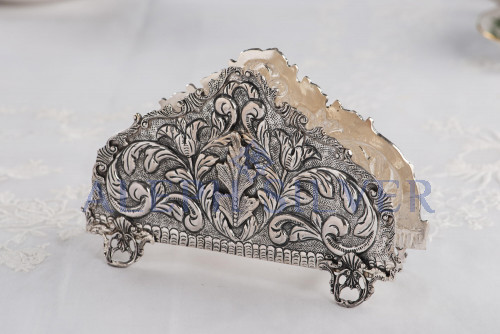Stunning 925 Sterling Silver  Napkin Holder