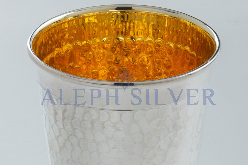 925 Sterling Silver Elegant Small Handmade Kiddush Cup 