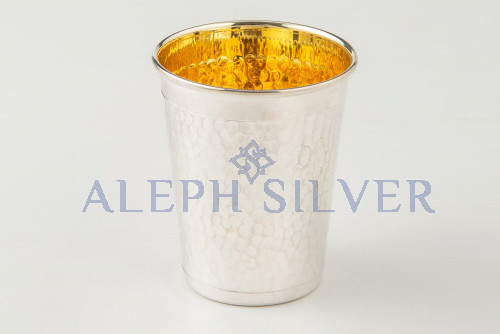 925 Sterling Silver Elegant Small Handmade Kiddush Cup 