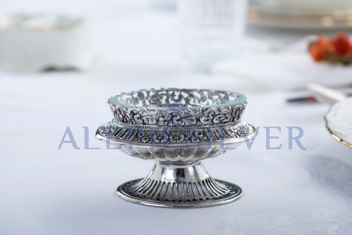 925 Sterling Silver Elegant Handmade Table Salt