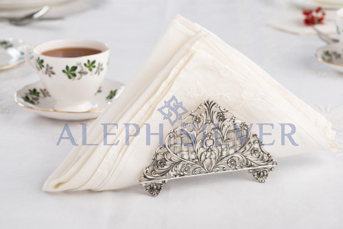 925 Sterling Silver  Elegant Handmade Napkin Holder