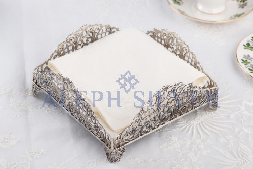 925 Sterling Silver Elegant Handmade Napkin Holder  