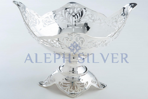 925 Sterling Silver  Pierced  Serving Bowl