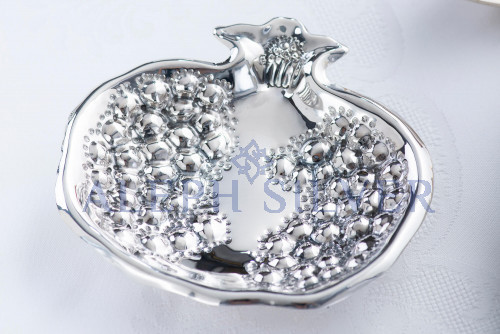 925 Sterling Silver  Pomegranate Shaped Bowl