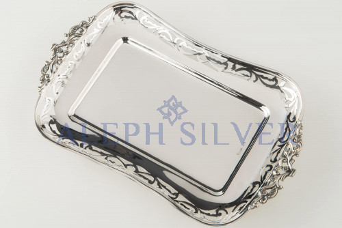 925 Sterling Silver Stunning Pierced Serving Tray 