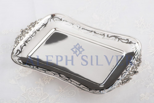 925 Sterling Silver Stunning Pierced Serving Tray 