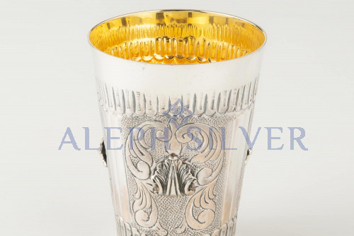 925 Sterling Silver Elegant Handmade Kiddush Cup 