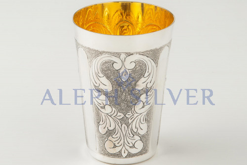 925 Sterling Silver Elegant Handmade Kiddush Cup 