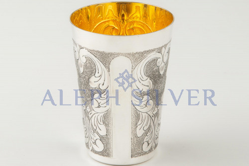 925 Sterling Silver Elegant Handmade Kiddush Cup 