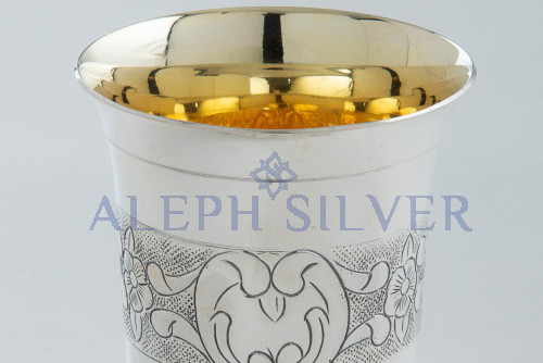 925 Sterling Silver Elegant Handmade Kiddush Cup