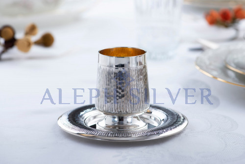 925 Sterling Silver Elegant Handmade Kiddush Cup 
