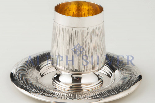 925 Sterling Silver Elegant Handmade Kiddush Cup 