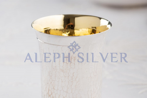 925 Sterling Silver Elegant Handmade Kiddush Cup 