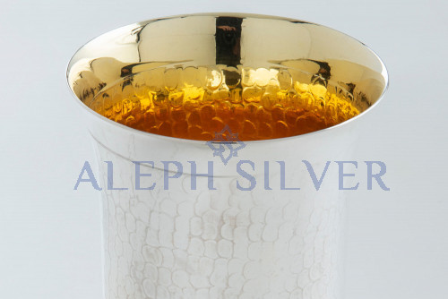 925 Sterling Silver Elegant Handmade Kiddush Cup 