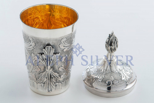 925 Sterling Elegant Handmade Kiddush Cup