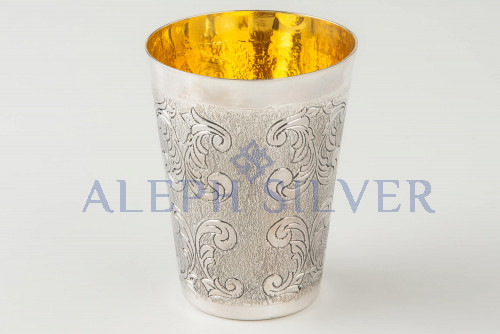 925 Sterling Silver Elegant Handmade Kiddush Cup 