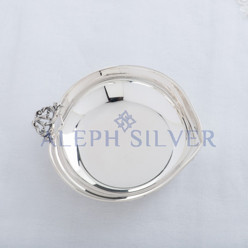 925 Sterling Silver Handmade Heart-Shaped Decorative Serving Bowl 