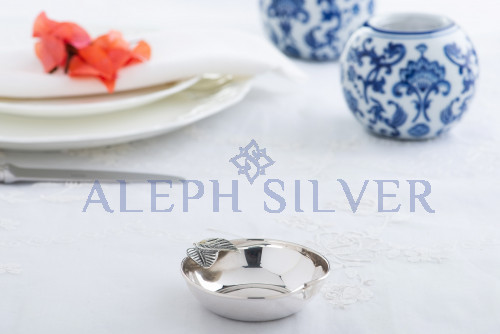 925 Sterling Silver Apple-Shaped Decorative Serving Bowl 