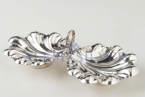 Decorative 925 Sterling Silver Sea Shell Bowl 