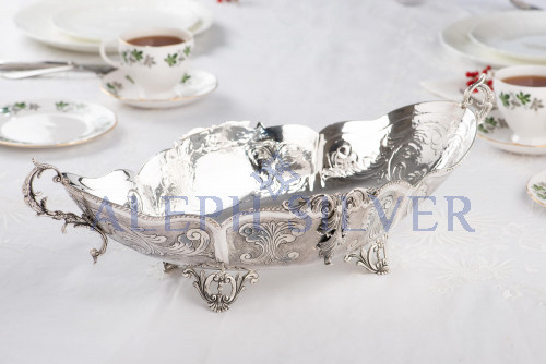 925 Sterling Silver Elegant Serving Bowl