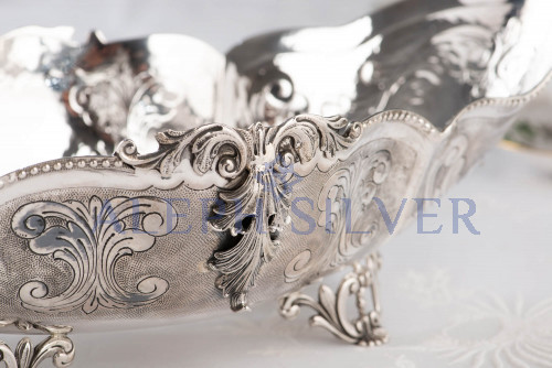 925 Sterling Silver Elegant Serving Bowl