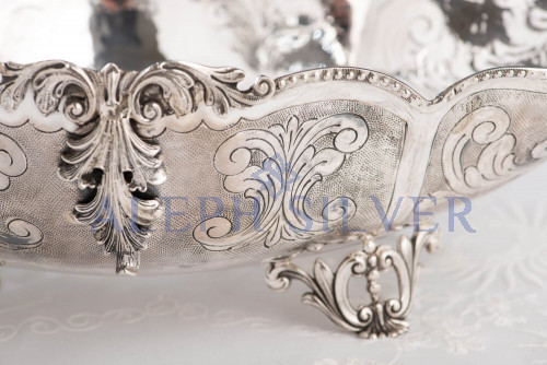 925 Sterling Silver Elegant Serving Bowl